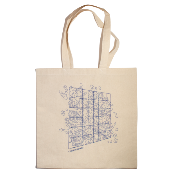 design week tote bag with graphic