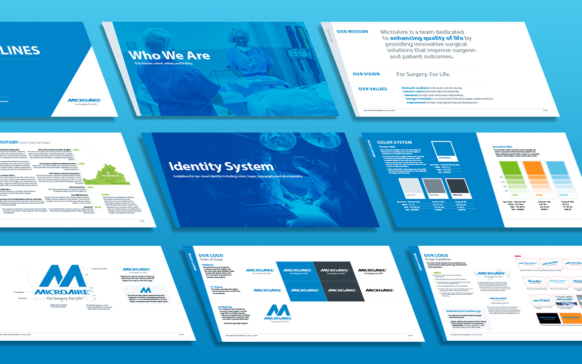 Surgical Manufacturer Branding Guidelines Mockup